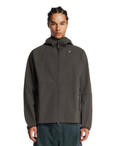 Gray Stellina Hooded Jacket with Zip | PDP | Antonia