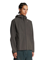 Gray Stellina Hooded Jacket with Zip | PDP | Antonia