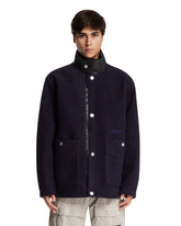 Blue High Collar Coat | PDP | Antonia