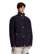 Blue High Collar Coat | PDP | Antonia