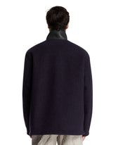 Blue High Collar Coat | PDP | Antonia