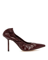Burgundy Rhodes 90 Pumps | PDP | Antonia