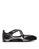 Silver and Black Flat Floor 01 Ballerinas | THE ATTICO | All | Antonia