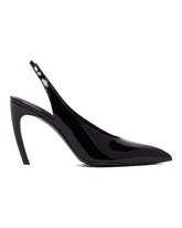 Black Viper Slingback Pumps | PDP | Antonia