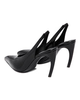 Black Viper Slingback Pumps | PDP | Antonia