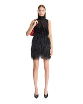Black Feather Mini Dress | PDP | Antonia