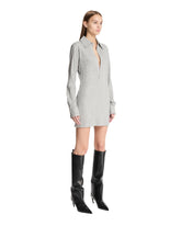 Gray Rhinestone Shirt Dress | PDP | Antonia