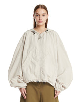 Beige Nylon Bomber | PDP | Antonia