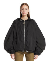 Black Nylon Bomber | PDP | Antonia