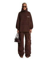 Brown Cotton Anorak Sweatshirt | PDP | Antonia