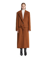 Brown Long Wool Coat | PDP | Antonia