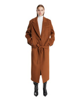 Brown Long Wool Coat | PDP | Antonia