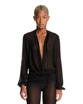 Black Georgette Blouse | PDP | Antonia