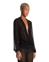 Black Georgette Blouse | PDP | Antonia