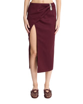 Burgundy Midi Skirt | PDP | Antonia