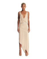 Beige Asymmetric Dress | PDP | Antonia