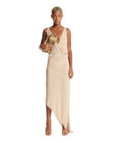 Beige Asymmetric Dress | PDP | Antonia