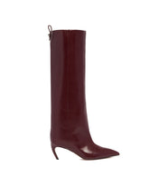 Mauve Lea Leather Boots | PDP | Antonia
