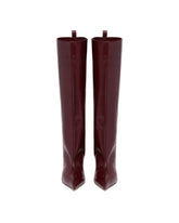 Mauve Lea Leather Boots | PDP | Antonia