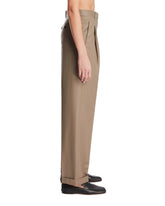 Beige Sorina Wool Trousers | PDP | Antonia