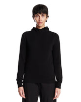 Black Cashmere Hooded Sweater | PDP | Antonia