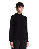 Black Cashmere Hooded Sweater | PDP | Antonia