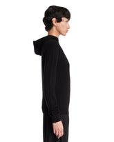Black Cashmere Hooded Sweater | PDP | Antonia