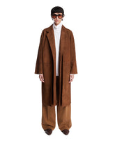 Cappotto Serenis In Suede Marrone | PDP | Antonia