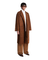 Brown Serenis Suede Coat | PDP | Antonia