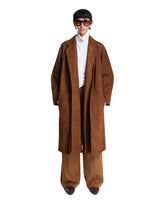 Cappotto Serenis In Suede Marrone | PDP | Antonia