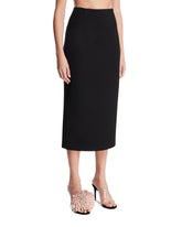 Black Wool Midi Skirt | PDP | Antonia
