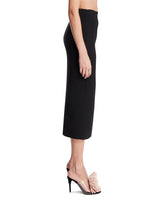 Black Wool Midi Skirt | PDP | Antonia