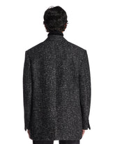 Black Melange Wool Jacket | PDP | Antonia