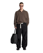 Brown Cashmere Leach Polo | PDP | Antonia