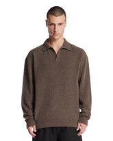 Brown Cashmere Leach Polo | PDP | Antonia