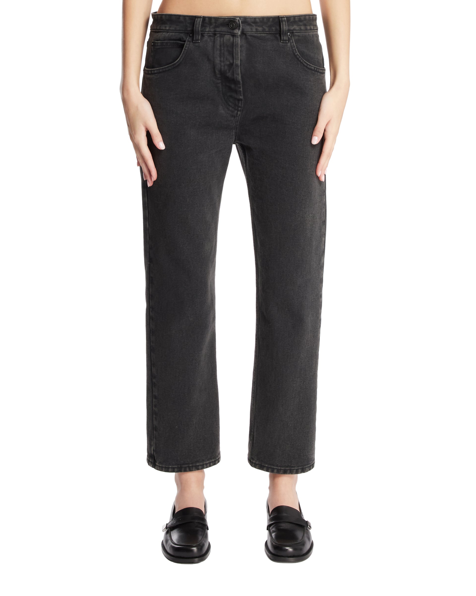 Black Riaco Cotton Jeans | THE ROW - Antonia