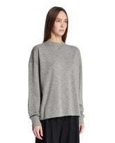 Gray Cashmere Crewneck Sweater | PDP | Antonia