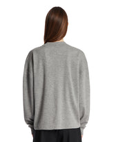 Gray Cashmere Crewneck Sweater | PDP | Antonia