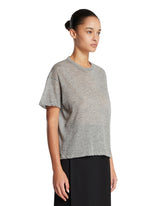 Gray Lila Cashmere T-Shirt | PDP | Antonia