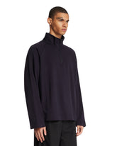 Top in Cotone E Cashmere Blu | PDP | Antonia