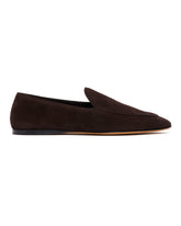 Brown Suede Awar Low Loafers | PDP | Antonia