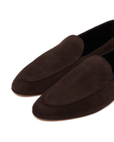 Brown Suede Awar Low Loafers | PDP | Antonia
