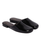 Black Penelope Leather Mules | PDP | Antonia