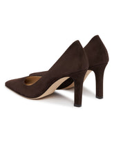 Brown Carla 80 Suede Pumps | PDP | Antonia