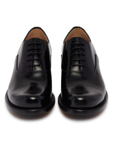 Black Leather Lace-Up Shoes | PDP | Antonia