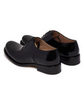 Black Leather Lace-Up Shoes | PDP | Antonia