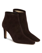 Brown Carla 80 Leather Ankle Boots | PDP | Antonia