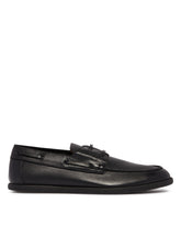 Black Leather Loafers | PDP | Antonia