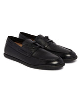 Black Leather Loafers | PDP | Antonia