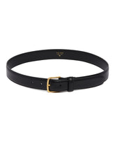 Black Classic Leather Belt | PDP | Antonia